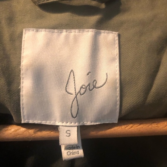 JOIE hooded Cotton blend cargo coat - Picture 3 of 5